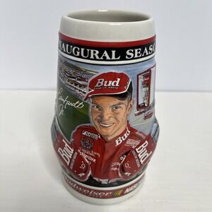 Budweiser Nascar Official Beer Stein Inaugural Season Dale Earnhardt Jr. Stein
